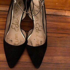Sam Edelman Black Suede Heels